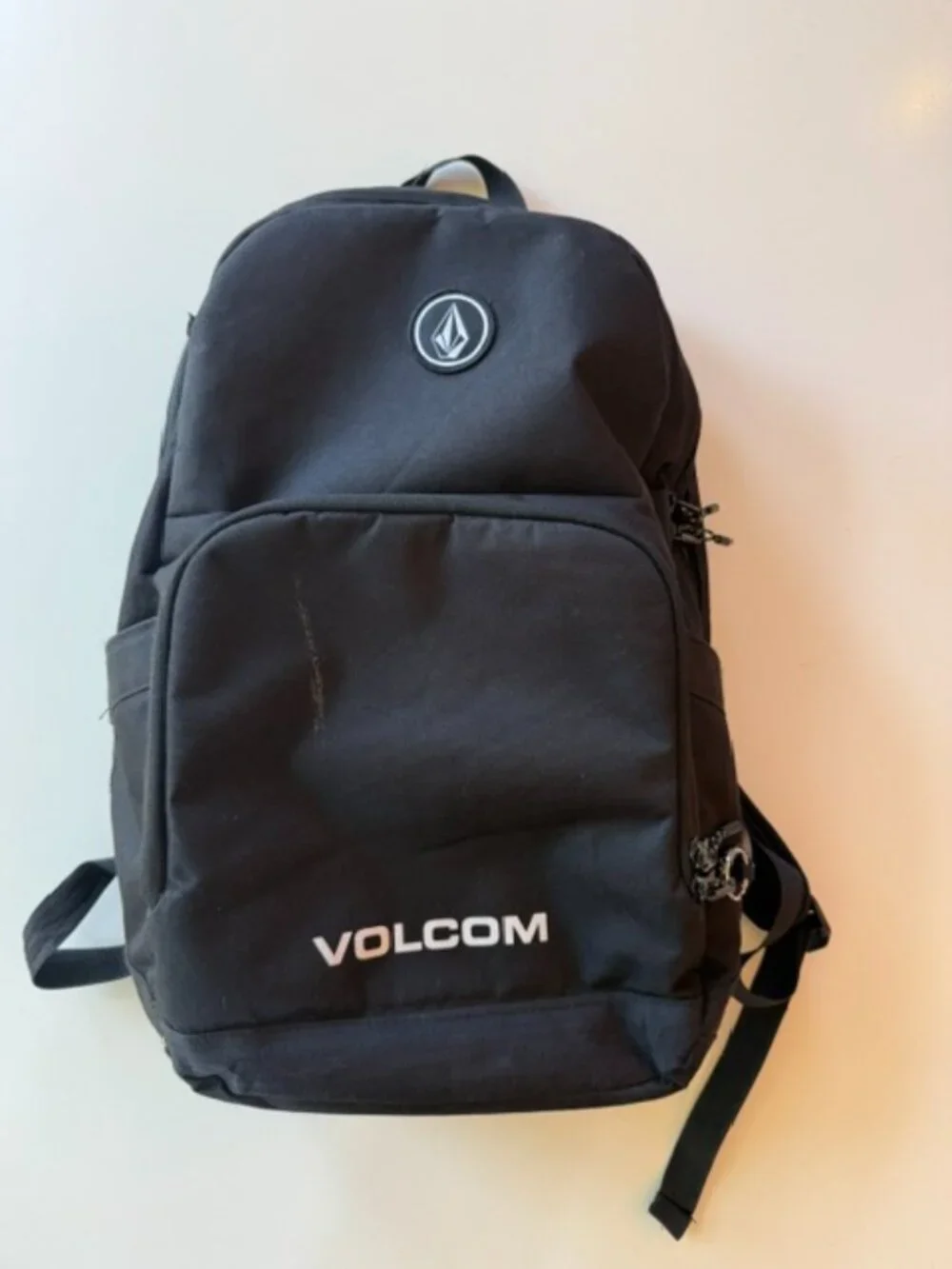 Volcom Tracker Backpack Black Laptop School Travel Skate Backpack 22L
